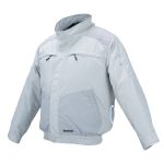 Куртка аккумуляторная Makita LXT, 18В, с вентиляцией, полиэстер, размет L, белый, 0.44кг