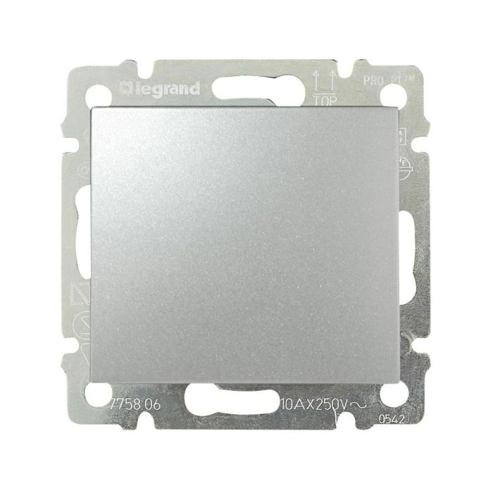 Выключатель Legrand Valena Classic, 10AX, 250V, автоматические клеммы, алюминий