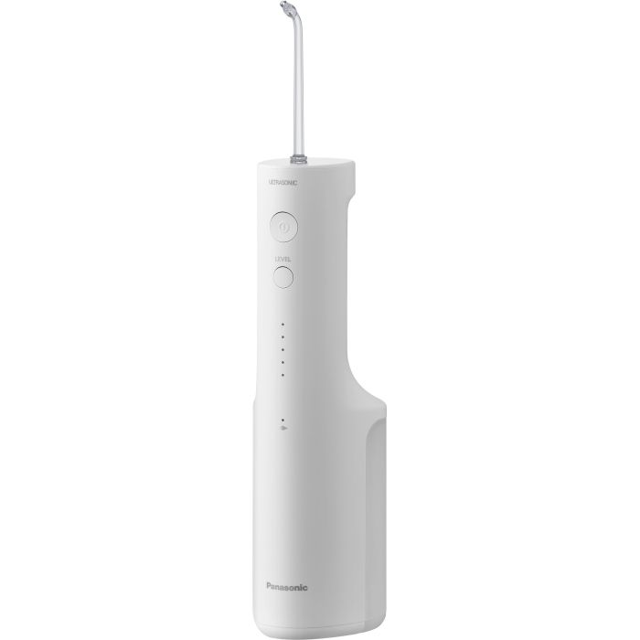 Ирригатор Panasonic портативний, чаша 200 мл, Li-ion аккум. в компл., 2 насадки, белый