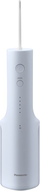 Ирригатор Panasonic портативний, чаша 200 мл, Li-ion аккум. в компл., 2 насадки, светло голубой