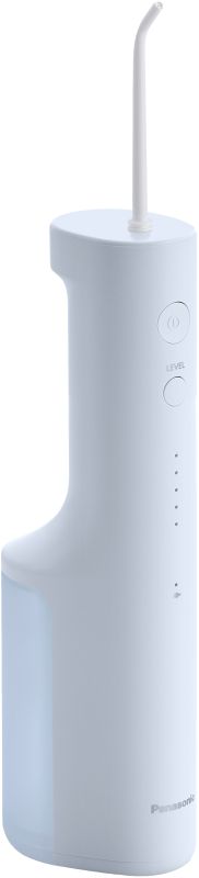 Ирригатор Panasonic портативний, чаша 200 мл, Li-ion аккум. в компл., 2 насадки, светло голубой