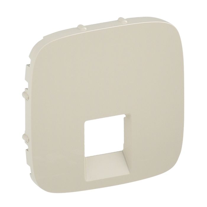 Лицьова панель подвійної розетки RJ11/RJ45 Legrand Valena ALLURE, IN*MATIC, слонова кістка