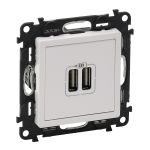 Розетка USB подвійна для зарядки Legrand Valena LIFE, білий