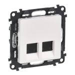 Розетка подвійна RJ45 кат. 5е UTP Legrand Valena LIFE, білий