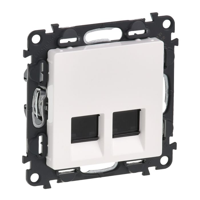 Розетка подвійна RJ45 кат. 5е UTP Legrand Valena LIFE, білий