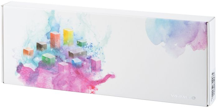 Клавіатура механічна Varmilo APT87 CMYK, C-TK Brown, WL/USB-A, ENG/UKR, White Led