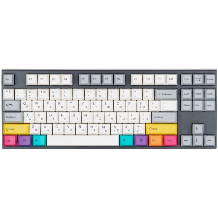 Клавиатура механическая Varmilo APT87 CMYK, C-TK Brown, WL/USB-A, White Led