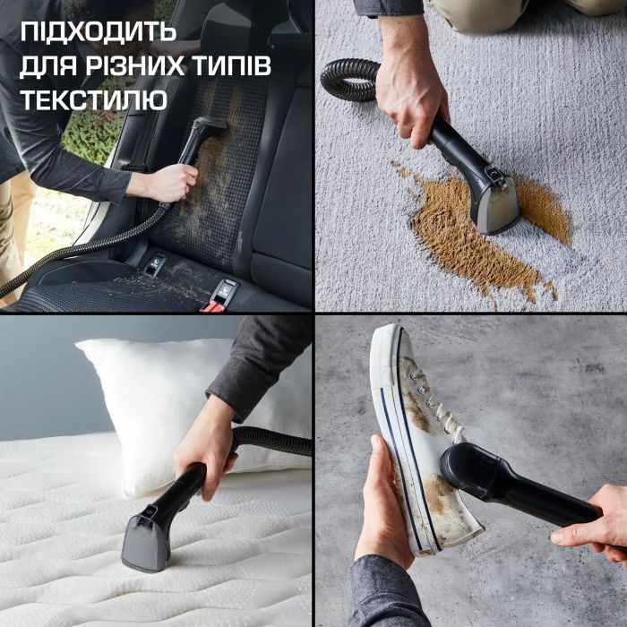 Пылесос Rowenta моющий Clean It, 1700Вт, конт пыль -1,5л, вода -2,3л, 4 насадки, черный