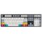 Клавіатура механічна Varmilo APT108 CMYK, C-TK Brown, WL/USB-A, ENG/UKR, White Led