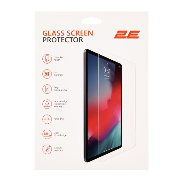Захисне скло 2E для iPad Pro 11 (2024), 2.5D, прозорий