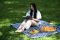 Плед Ardesto Picnic 130х170см, 100% поліестер, клітинка синій
