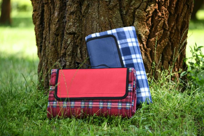 Плед Ardesto Picnic 130х170см, 100% полиэстер, клетка красный