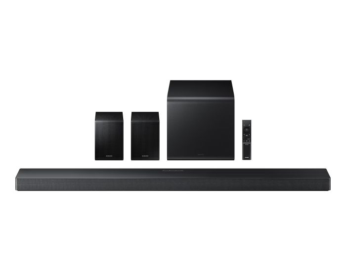 Саундбар Samsung HW-QS750F 465Вт, 5.1.2, BT, HDMI-eARC, Wi-Fi, саб, Dolby Atmos, чорний