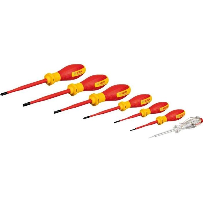 Отвертка Bosch Professional, набор 7 шт, (SL/PH), VDE