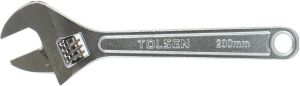 Ключ розвідний Tolsen, робочий діапазон 0-24мм, 200мм, CrV