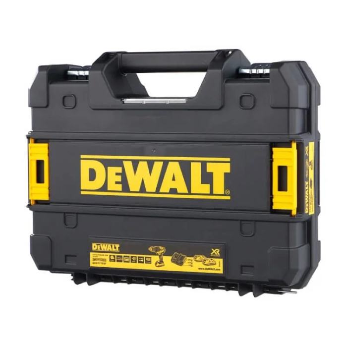 Дрель-шуруповерт DeWalt бесщеточная XR Li-Ion 18В акб 2х2А·час 65Нм 500-1750об·мин патрон 13мм ЗП кейс 1.15кг