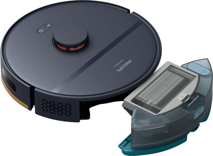 Робот-пылесос Philips Series 2000, h=9.7см, влажная уборка, конт пыль -0.38л, вода -0.3л, автон. раб. до 120мин, EPA 11, Wi-Fi, темно-синий