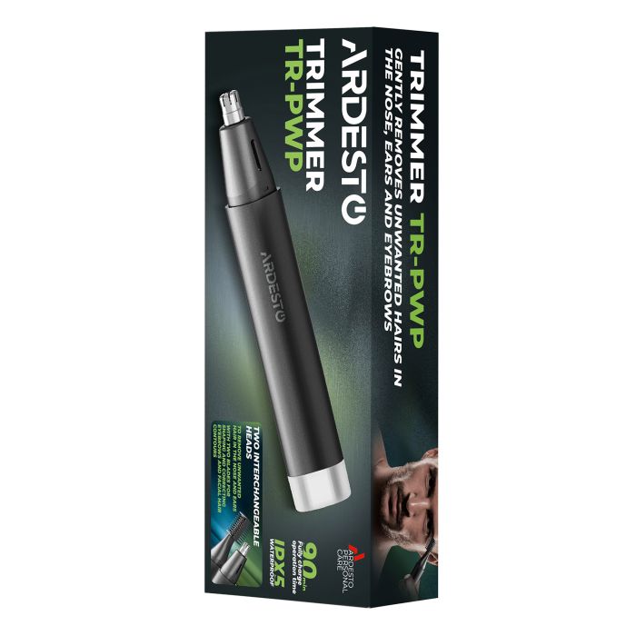 Тример Ardesto , для носа і вух, сталь,USB-C > USB-A, чорний ARDESTO TR-PWP