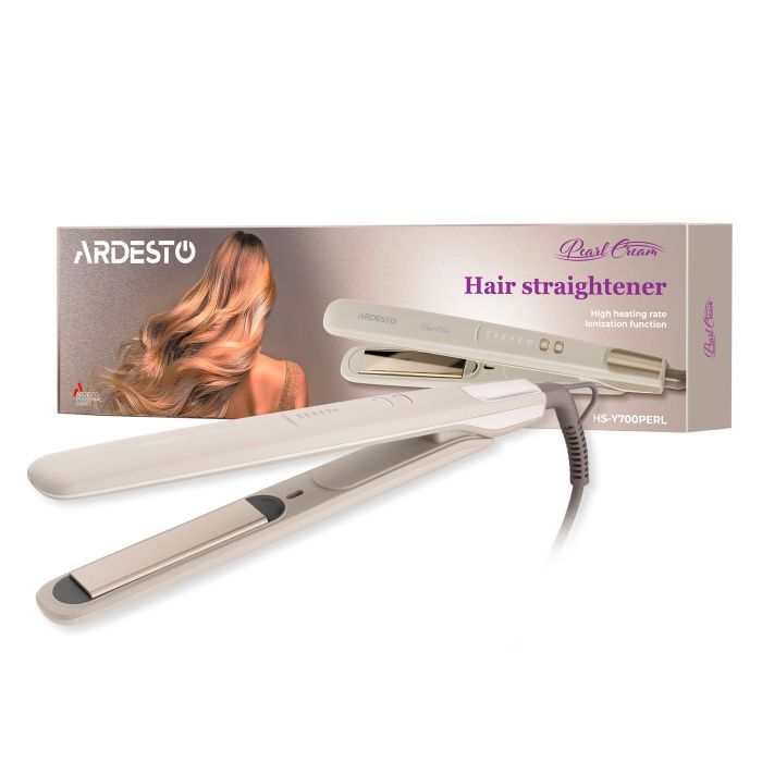 Випрямляч Ardesto Pearl Cream, 50Вт, 140-230C, кераміка, бежевий