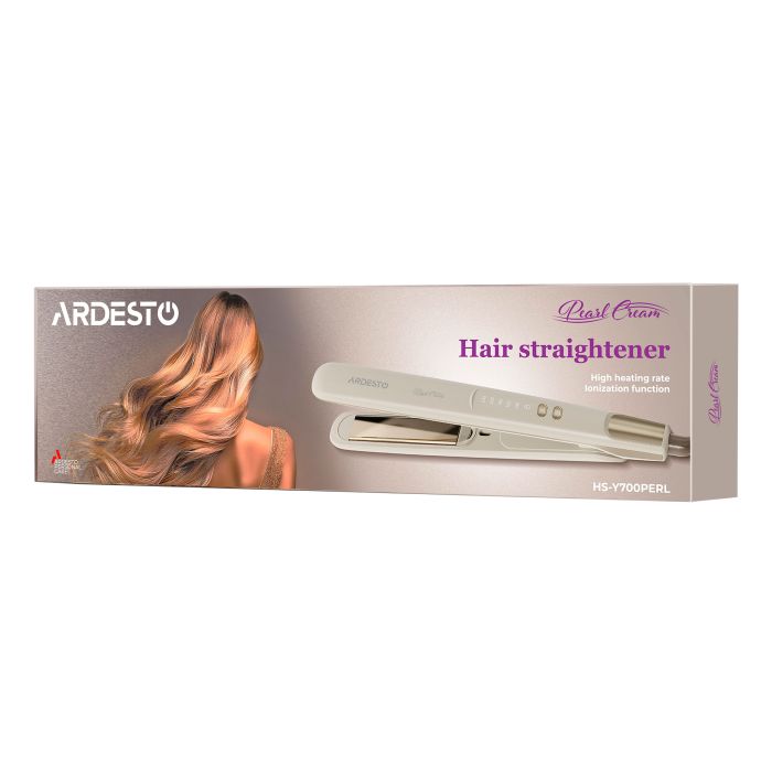 Випрямляч Ardesto Pearl Cream, 50Вт, 140-230C, кераміка, бежевий