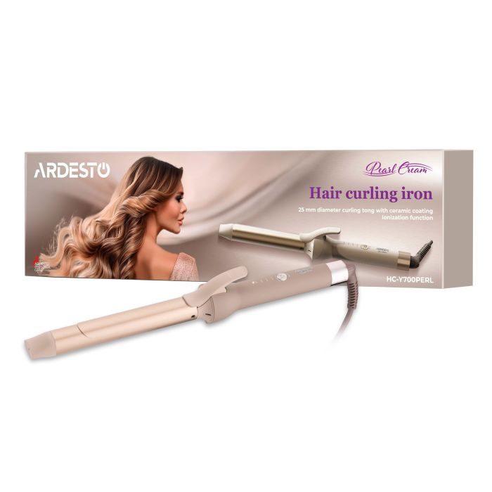Плойка Ardesto Pearl Cream , 48Вт, >200С, дисплей, кераміка, бежевий ARDESTO HC-Y700PERL
