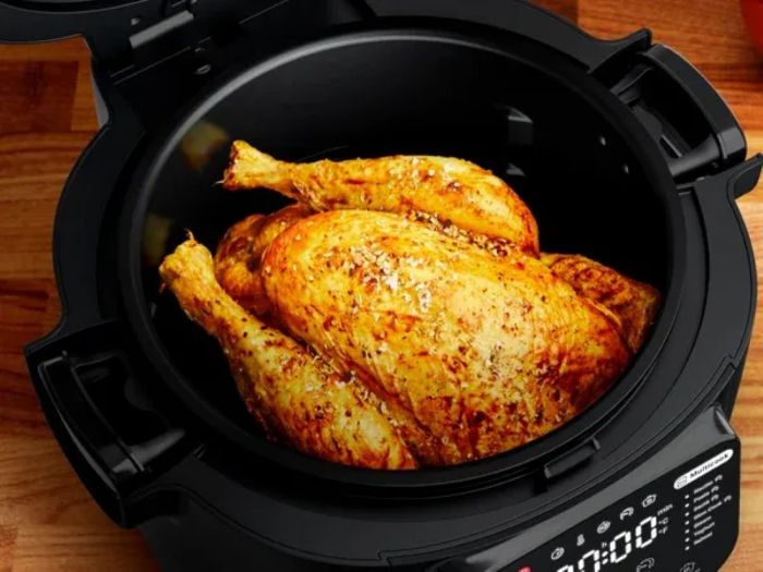 Мультиварка-мультипіч Tefal Multicook Actifry, 1334Вт, чаша-6л, сенсорне керув., 14 програм, метал/пластик, чорний