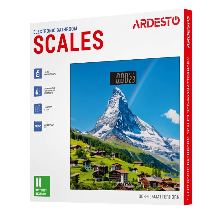 Ваги підлогові Ardesto  макс. вага 150 кг/малюнок ARDESTO SCB-965MATTERHORN