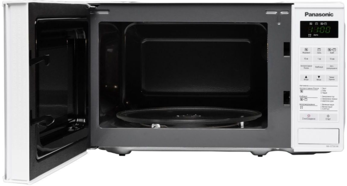 Микроволновая печь Panasonic, 20л, 800Вт, гриль, дисплей, белый