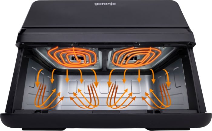 Мультипіч Gorenje 2700Вт, чаша-9л, сенсорне керування, 8 авто. програм, пластик, чорний