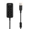 Гарнітура ігрова 2E GAMING HG355, 7.1, mini-jack/dual 3.5мм/USB-A, 1.5/1.5/0.2м, чорний