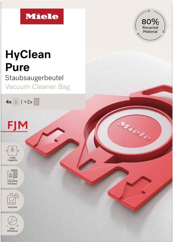 Мешки для пилесосов Miele HyClean Pure FJM 3.5л, 4шт