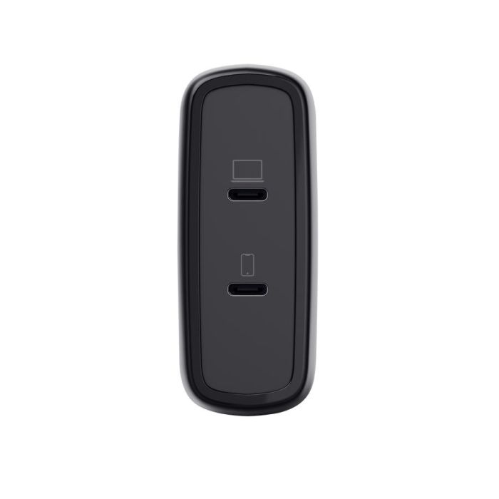 Зарядное устройство сетевое Trust Maxo 100Вт, GaN, 2xUSB-C ,PD/PPS, черный