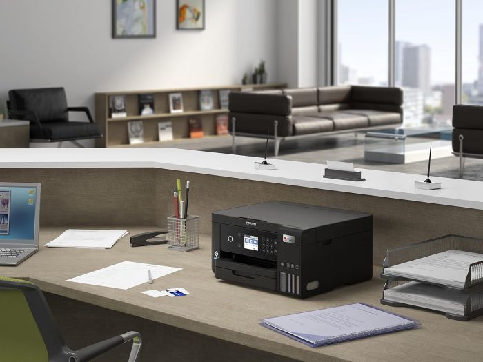 БФП ink color A4 Epson EcoTank L6260 33_20 ppm Duplex USB Ethernet Wi-Fi 4 inks Black Pigment