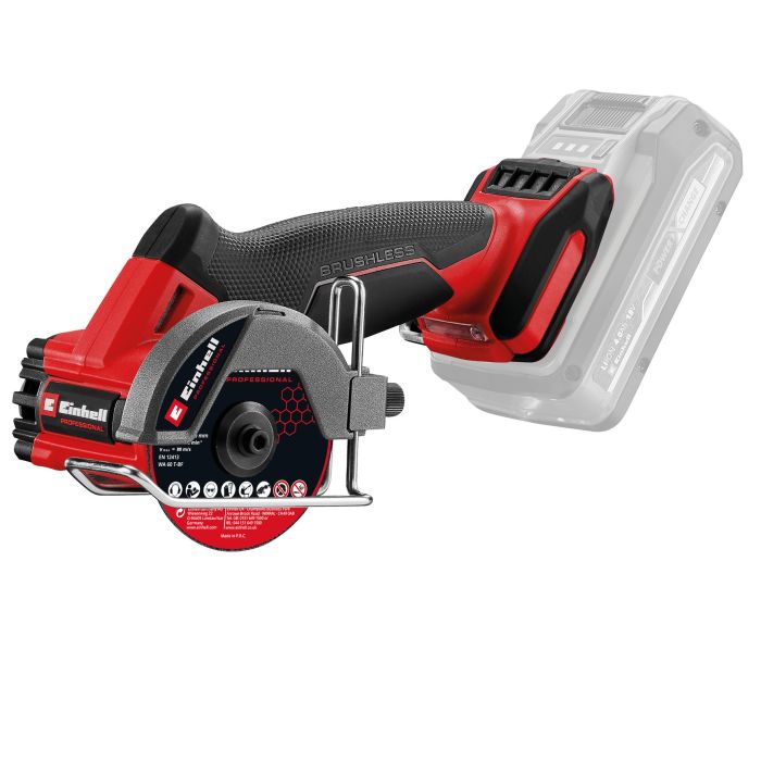 Шлифмашина отрезная аккумуляторная Einhell Professional TP-CO 18/76-C Li BL - Solo бесщеточная 16мм 18В 20000об/мин 0.67кг без АКБ и ЗП