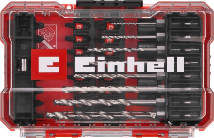 Набор ударных битов и сверл по металлу Einhell39 шт M-Case 0.64кг