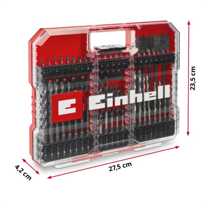 Набор ударных бит и сверл Einhell 95шт XL-Box 1.5кг