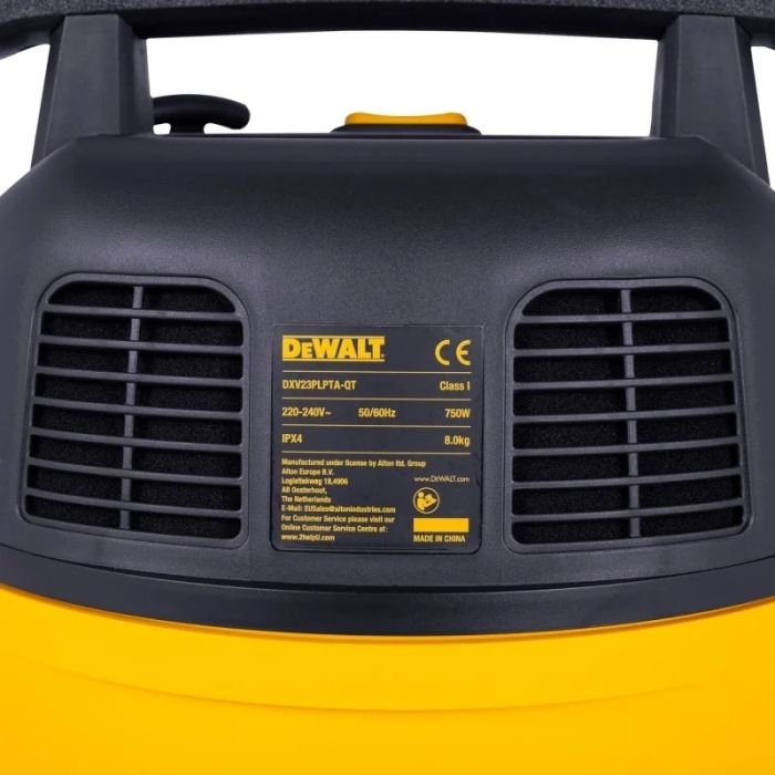 Пилосос професійний DeWalt 750Вт 18кПа контейнер 23л 8.3кг
