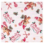 Ранер Ardesto Christmas Gingerbread 33х137см, 100% поліестер, червоний