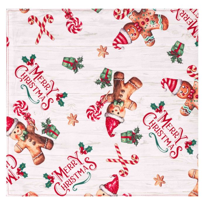 Раннер Ardesto Christmas Gingerbread 33х137см, 100% полиэстер, красный