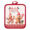 Набор прихваток для кухни Ardesto Christmas Gingerbread 18х20см, 18х30см, 100% полиэстер (верх), 100% хлопок (низ), красный