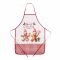 Фартук Ardesto Christmas Gingerbread 60х80см, 100% полиэстер, красный