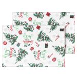 Набір серветок серв. Ardesto Christmas Tree 30х45см, 2шт, 100% поліестер, зелений
