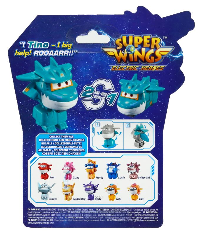 Ігрова фігурка-трансформер Super Wings Transform-a-Bots Тіно (Tino)