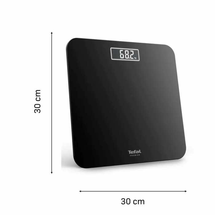 Весы Tefal напольные Premiss, 160кг, AAAx2 в компл, стекло, черный
