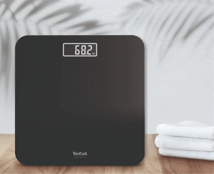 Весы Tefal напольные Premiss, 160кг, AAAx2 в компл, стекло, черный