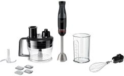 Блендер Bosch погружной, 1000Вт, изм-тель, венчик, черный
