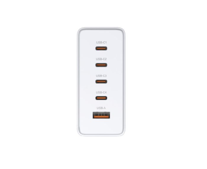 Зарядное устройство сетевое   240Вт GaN 4хUSB-С, 1xUSB-A, белый D-Link DCF-241