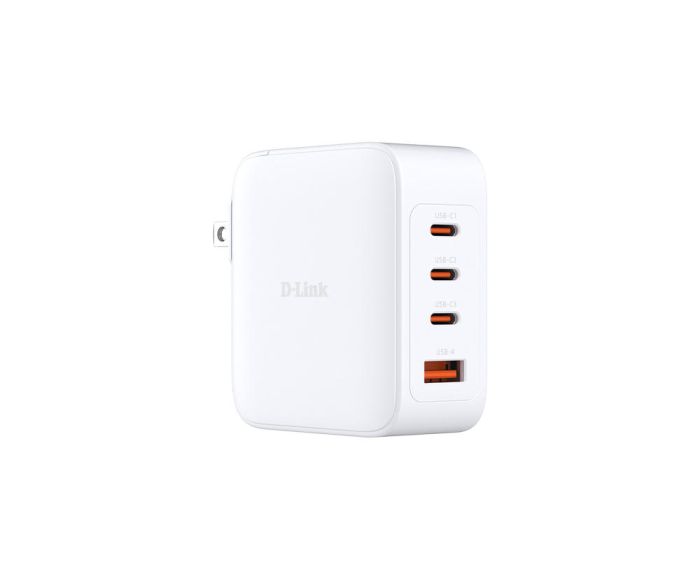 Зарядное устройство сетевое   140Вт GaN 3хUSB-С, 1xUSB-A, белый D-Link DCF-141