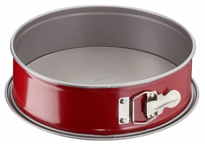 Форма для випікання Tefal DeliBake, кругла, знімне дно, 19см, вуглецева сталь, червоний