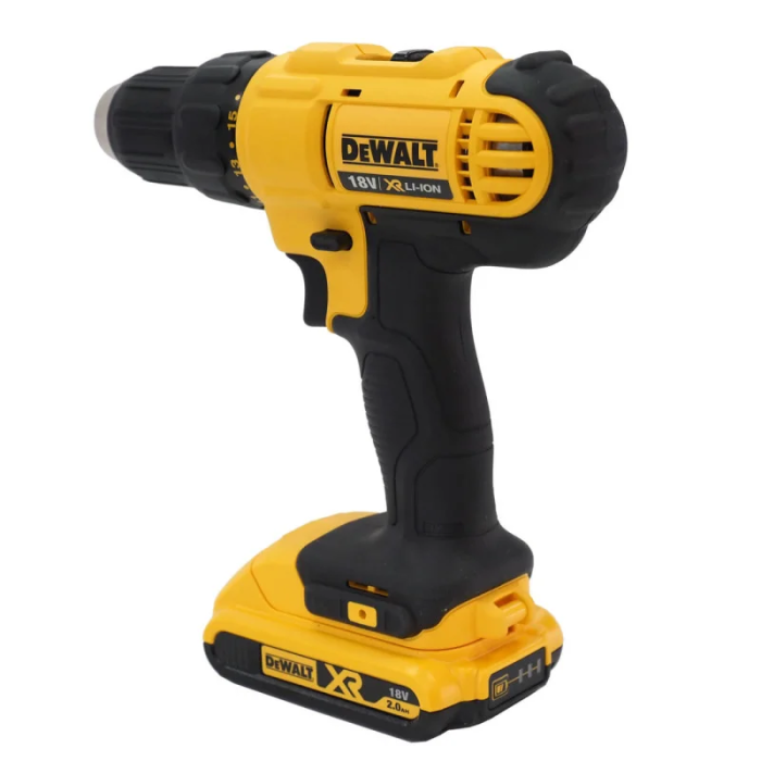 Дриль-шурупокрут DeWalt XR Li-Ion 18В акб 2х2А·год 42Нм 450-1800об/хв патрон 13мм ЗП кейс 1.28кг